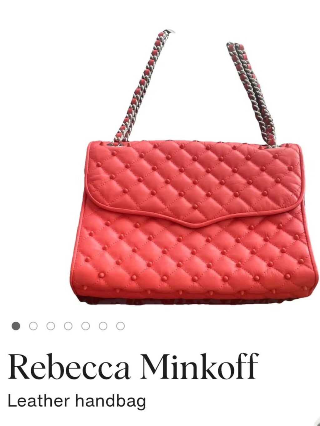 Rebecca Minkoff Coral Quilted Leather Shoulder Bag With Chain Strap
